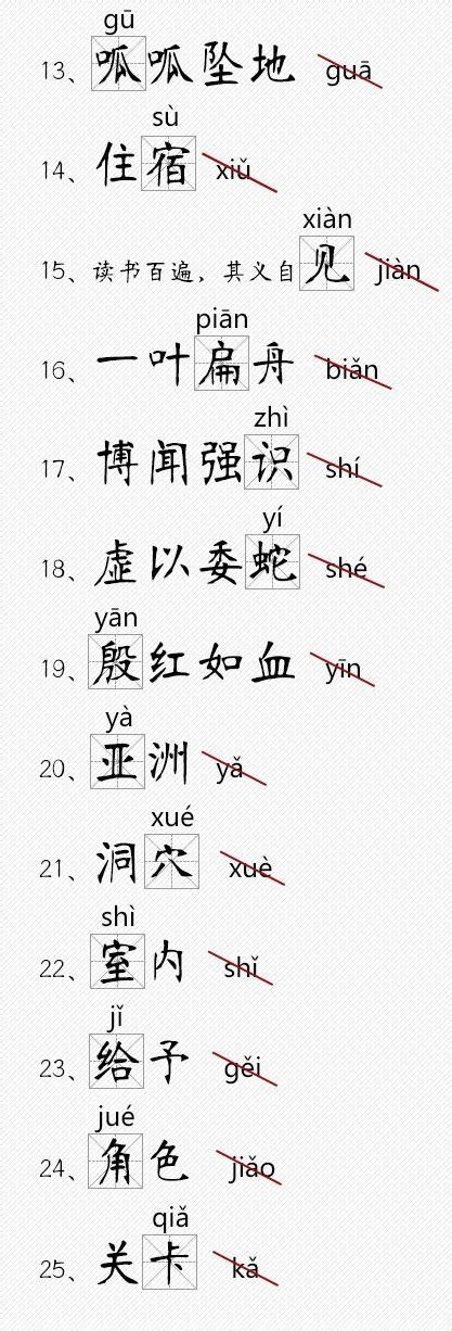 四聲的字有哪些|四声的字有哪些